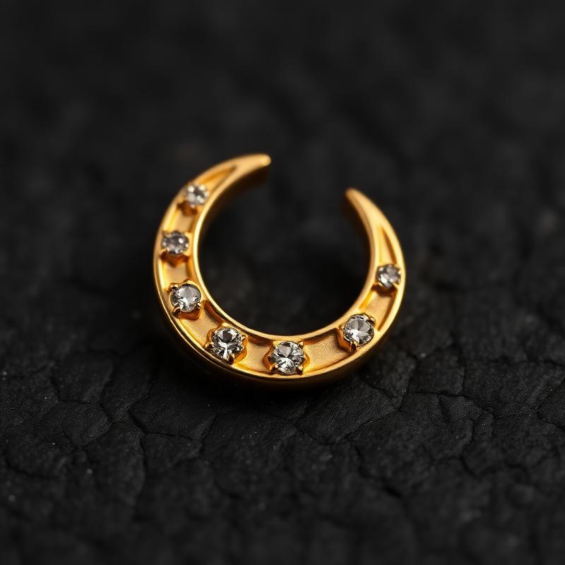 Crescent Moon Stud